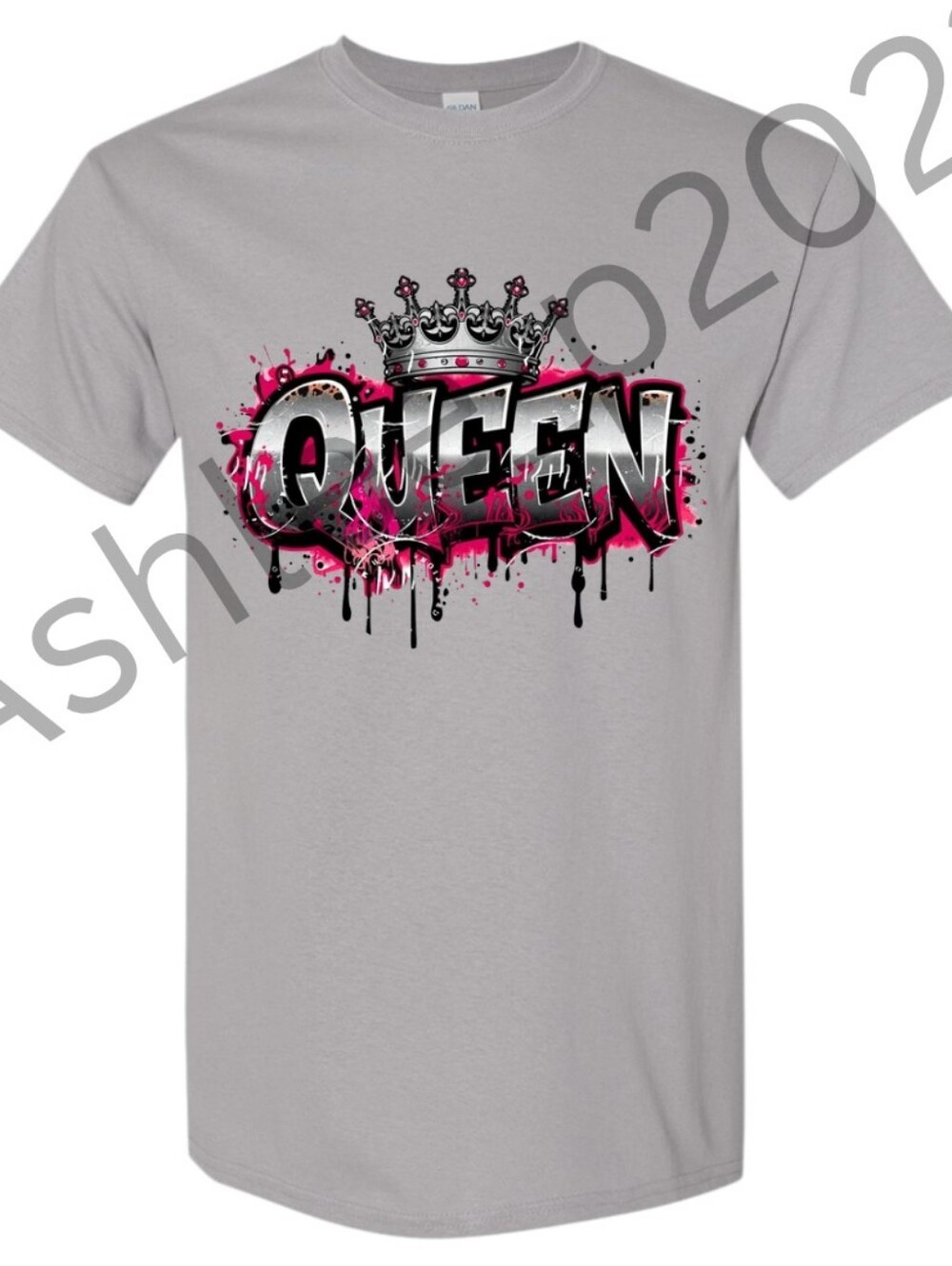 Queen Unisex Short Sleeve Graphic Tee Shirt
